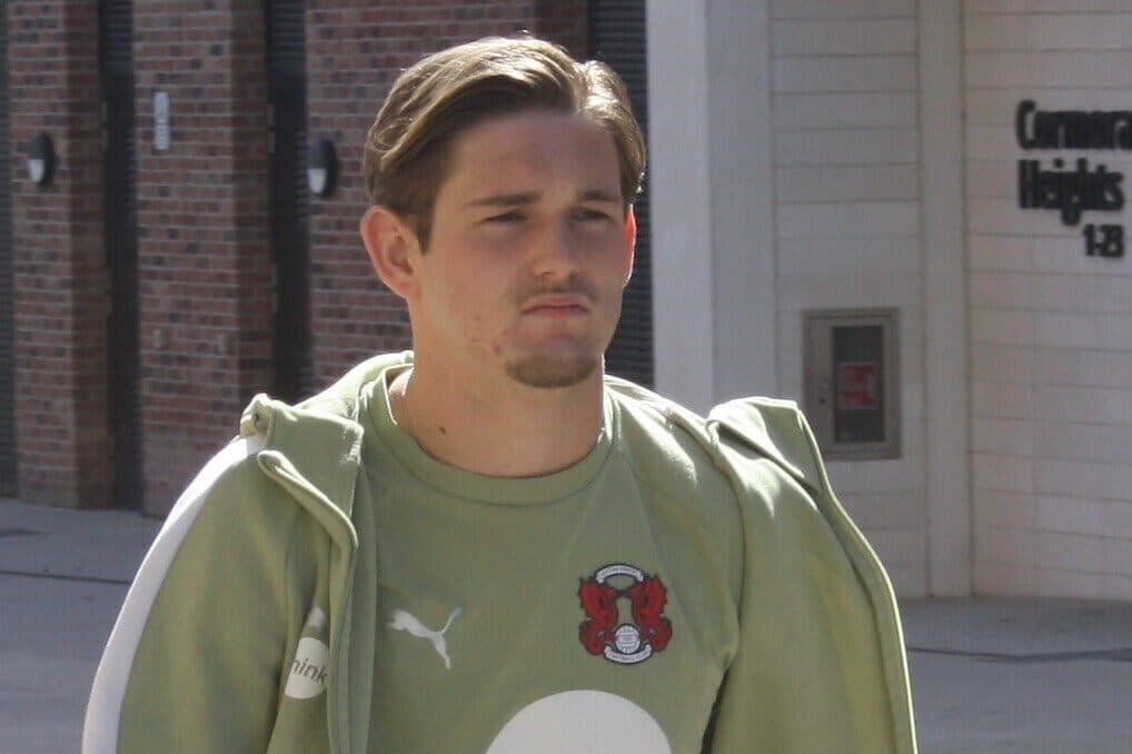 Dom Ballard arriving at Brisbane Road