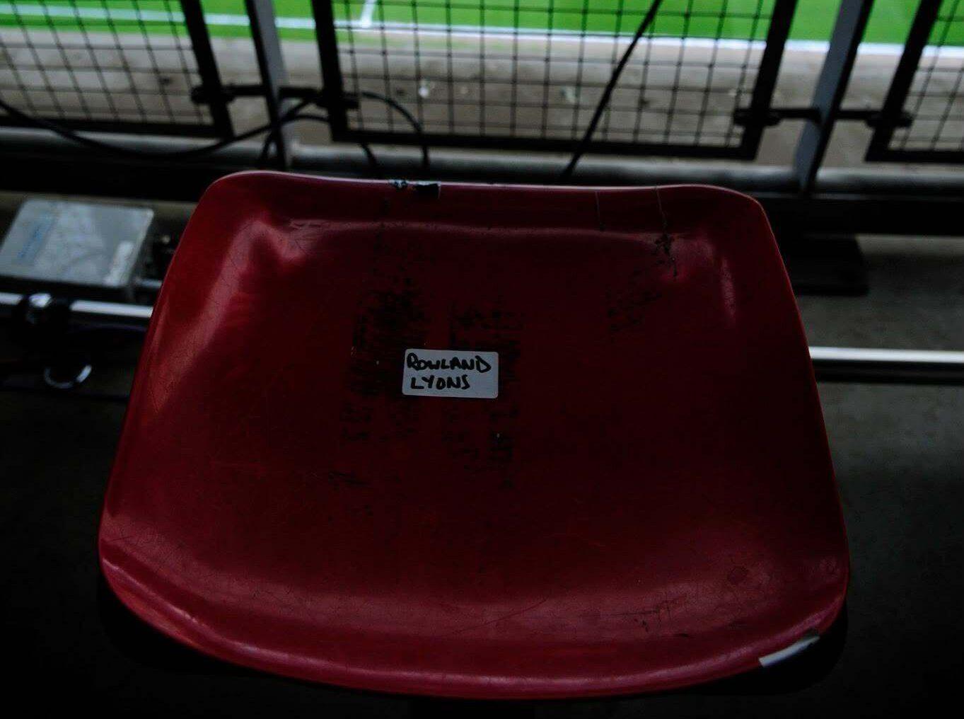 Rowland Lyons empty seat